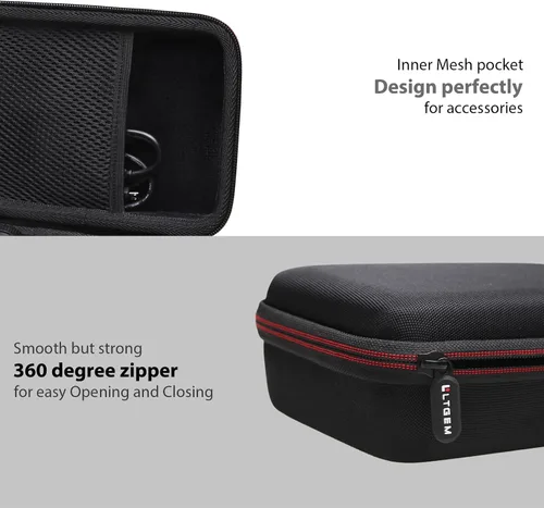 Miniatura 6 de L LTGEM Estuche para cámara compatible con Sony ZV-1F / ZV-1 / ZV-1 II Vlog Cámara digital, trípode, micrófono y kit de accesorios Vlogger, Negro