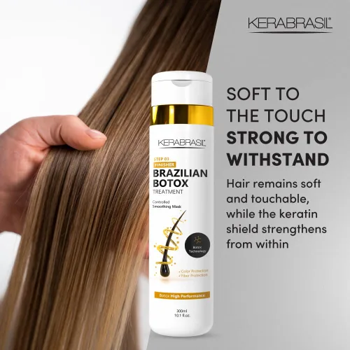 Miniatura 4 de Brazilian Botox Keratin STEP 03 - Reparación profunda y fortalecimiento para cabello dañado, encrespado, tratado químicamente Cerraduras suaves