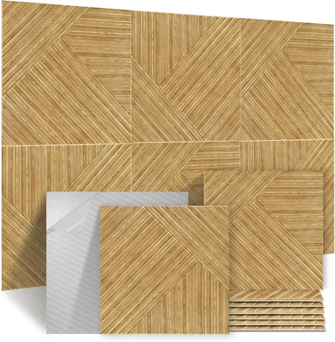 Paneles de pared acústicos, paquete de 6 paneles de pared de tamaño total de 70.8 x 47.2 pulgadas, paneles de pared acústicos decorativos, paneles