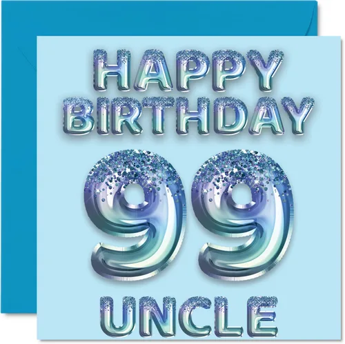 Miniatura 214 de Stuff4 Tarjeta de primer cumpleaños para niños, globo de fiesta con purpurina azul, tarjetas de feliz cumpleaños para niño de 1 año, nieto, hijo, 57