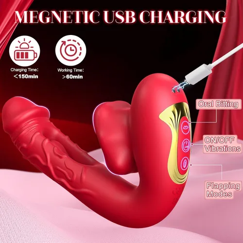 Miniatura 6 de Vibrador de punto G juguetes sexuales para mujeres - Juguetes sexuales para mujeres adultas con 10 modos de aleteo, vibración y lamido, juguete