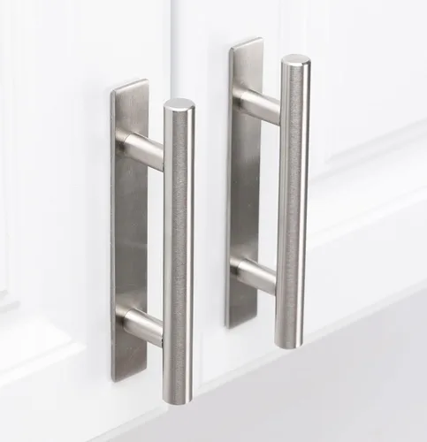 Miniatura 7 de Manijas adhesivas para gabinete de 5" Sin perforación, se pega en cajones, puertas, armarios, ventanas Adhesivo 3M Pack de 2 manijas de metal