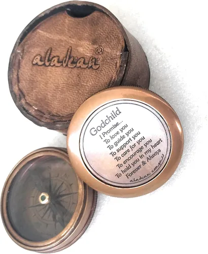 Miniatura 2 de Regalo para la brújula ahijada Ahijada ahijada – I Promise to Love You, regalos de bautismo, confirmación de comunión cristiana, regalos