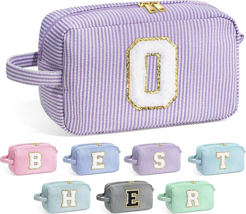 Miniatura 54 de Bolsa de Maquillaje con Inicial YOOLIFE - Regalos de Cumpleaños para Mujeres, Niñas, Mamá, Hija, Amigas, Hermana, Maestra, Regalos de Propuesta