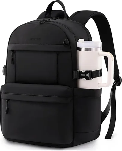 Miniatura 9 de LOVEVOOK Mochila para laptop para mujer, bolsa de computadora portátil, mochila de viaje, mochila de trabajo impermeable, bolsas para profesores