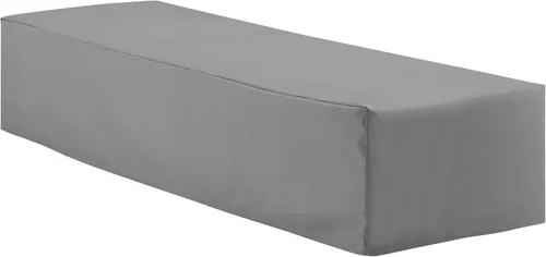 Fundas para muebles de patio de Crosley Furniture, funda impermeable para tumbona al aire libre para el patio trasero, gris