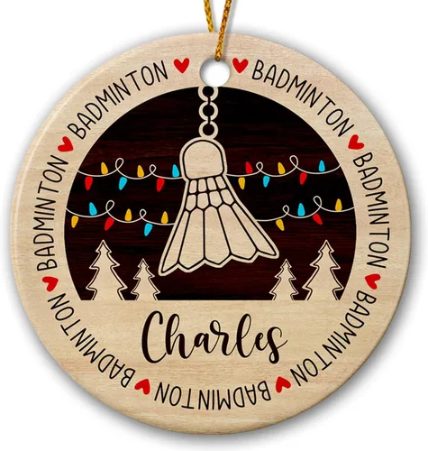Miniatura 8 de Adorno de golf personalizado, adorno de árbol de Navidad de golfista, regalo de recuerdo, adorno de cerámica de Navidad para golfista, adorno