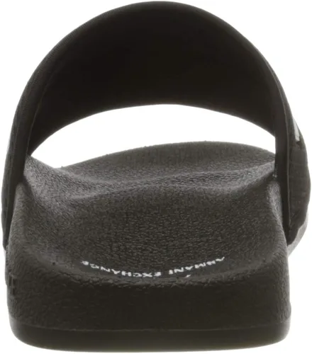 Miniatura 3 de AX Armani Exchange - Sandalias deslizantes con logotipo de malla para hombre