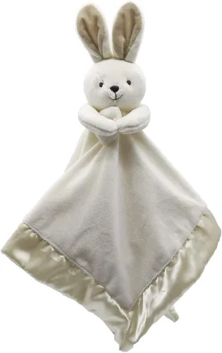Manta de conejito para bebé, grande de 20 x 20 pulgadas, para niñas o niños, manta de seguridad de conejo linda para bebés y niños pequeños