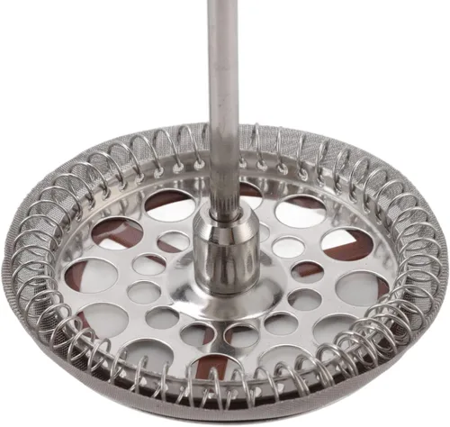 Miniatura 8 de Cafetera de prensa francesa, acero inoxidable de grado 304 con cuchara, tetera de prensa francesa aislada de doble pared para el hogar, 27.1 fl oz