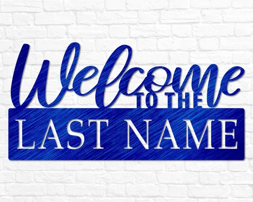 Miniatura 8 de Letrero de nombre de bienvenida personalizado para exteriores, letrero de apellido, letrero de nombre de familia personalizado, decoración del hogar