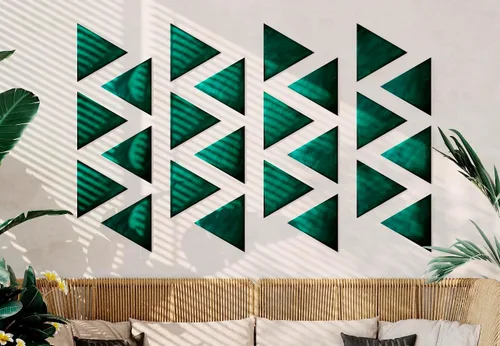 Miniatura 10 de Paneles de arte acústicos decorativos de terciopelo suave para pared, azulejos absorbentes e insonorizantes ecoamortiguadores, tablones suaves Blanco