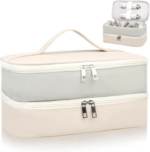 Miniatura 11 de Estuche de transporte de viaje para Shark Flex Style, Estuche de almacenamiento de doble capa para accesorios del secador de pelo Shark SpeedStyle