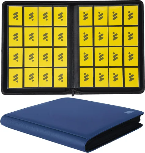 Miniatura 19 de Premium Carpeta de cartas con más de 1000 bolsillos, carpeta de álbum de 16 bolsillos para cartas coleccionables sin anillas, carpeta de bolsillo