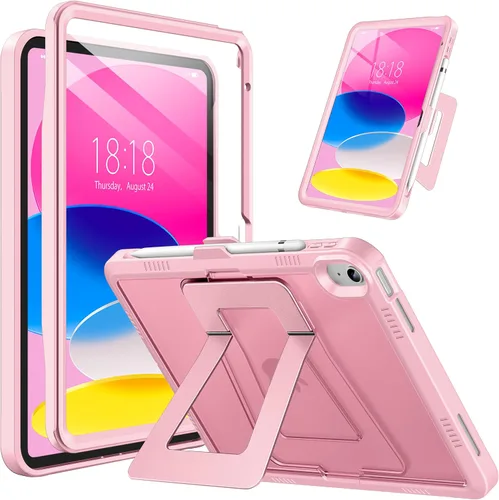 Miniatura 21 de DTTO Funda para iPad (A16) 11ª generación de 11 pulgadas 2025, funda para iPad de 10ª generación, soporte ajustable para vertical/paisaje, protector
