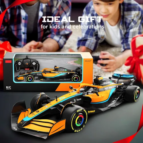 Miniatura 6 de Voltz Toys Auténtico auto de control remoto McLaren F1 MCL36 con licencia 1:18, colección F1 para niños y adultos, auto RC de 2.4 GHz para regalo
