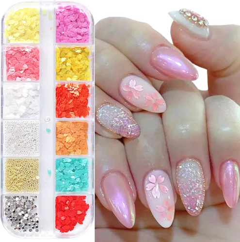 Miniatura 10 de Polvo luminoso de uñas de 12 colores, pigmento fluorescente holográfico, brillo holográfico, arte de uñas, diseño de polvo, suministros de uñas