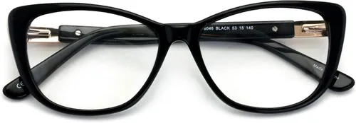 Gafas de lectura de acetato de alta calidad para mujer, lentes de ojo de gato, divertidos lectores de lentes transparentes, acento de metal dorado