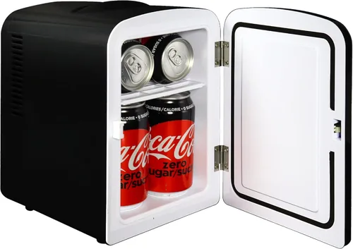 Miniatura 2 de Coca-Cola Zero CZ04 - Enfriador portátil de 4 litros/4.2 cuartos de galón para 6 latas, mini refrigerador, bebidas, alimentos para bebés, cuidado