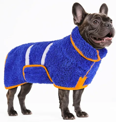 Miniatura 17 de Bienbee Bata de baño para perro, de secado rápido, súper absorbentes, para perros pequeños, medianos y grandes, abrigo de secado para después