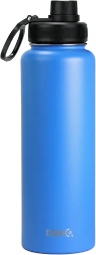 Miniatura 34 de Drinco - Botella de agua de acero inoxidable con boquilla, tapa aislada al vacío, botella de agua de doble pared, de boca ancha