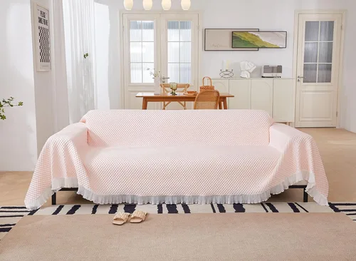 Miniatura 2 de Funda de sofá toalla Cojín Sofá FurnitureProtector protegerá su sofá de manchas, desgaste Es funcional y duradero para la vida diaria para cama, Rosa