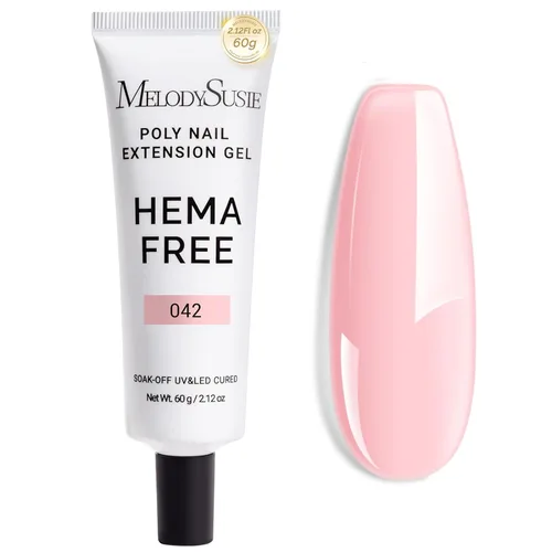 Miniatura 9 de MelodySusie Gel de Extensión de Uñas Poly 60g, Libre de Hema, Secar con UV, Cura con Lámpara, Engrosador, Diseño Artístico, Manicura, Regalo