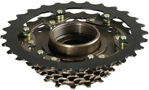 Miniatura 3 de SHIMANO Piñón de 7 velocidades MF-TZ500 Anillo de tornillo 7 velocidades Piñón de bicicleta Freewheel.