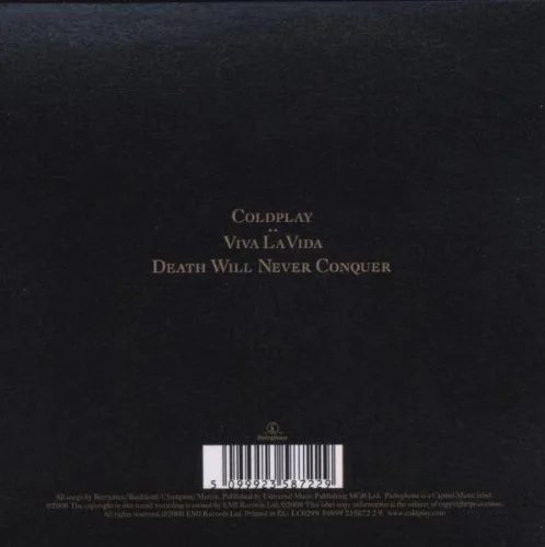 Miniatura 2 de Viva La Vida single de 2 pistas