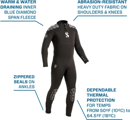 Miniatura 4 de SCUBAPRO Everflex Yulex - Vaporizador de buceo para hombre, 5/0.157 in