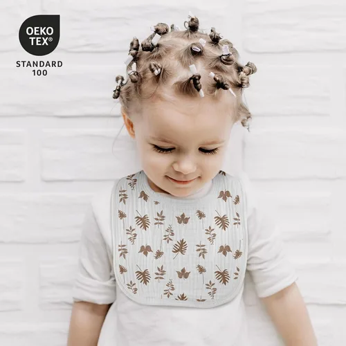Miniatura 4 de Baberos de muselina para babeo de bebé unisex para niños y niñas, paquete de 10 baberos de algodón suave para dentición y babeo, regalos esenciales