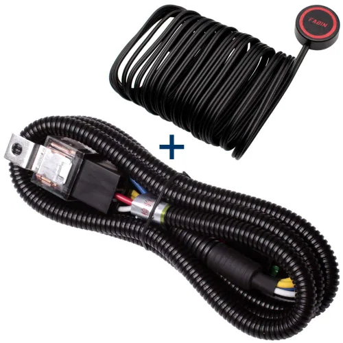 Miniatura 11 de FARBIN Botón de Presión de Bocina con Conector Rápido, Interruptor Momentáneo con 3 Metros de Cable, Interruptor de Botón Redondo con Tapa Roja