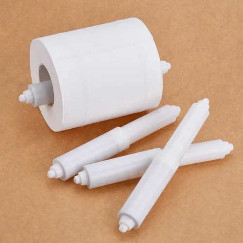 Miniatura 4 de Shappy 2 piezas de soporte universal de papel higiénico de repuesto con resorte, plástico retráctil de repuesto para papel higiénico, soporte