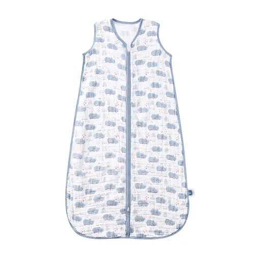 Miniatura 2 de TADO MUSLIN Saco de dormir para bebé de 0 a 6 meses, manta para bebés 100% algodón orgánico con cremallera de 2 vías YKK 0.5 TOG Sacos de dormir