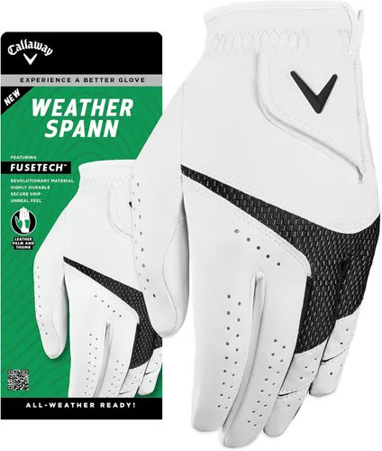 Callaway Guante de Golf Weather Spann Blanco