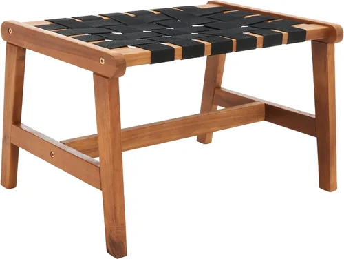Miniatura 5 de SAFAVIEH Outdoor Collection Darryl - Juego de 5 piezas para patio tejido natural/negro Natura/Negro
