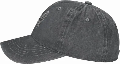 Miniatura 4 de Cowboy Hat Trendy Hats for Man and Women Djustable Four Season Outdoor Baseball Cap of Hell Skull with Angel Deep Heather