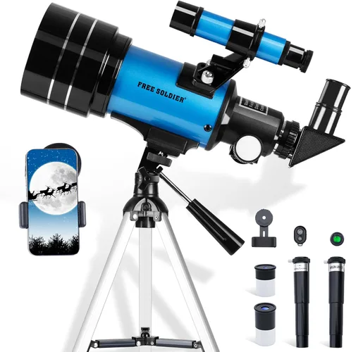 Telescopio para adultos Astronomía 2.756 in Apertura 11.811 in Longitud focal Telescopio astronómico portátil para principiantes mayores de 8 años