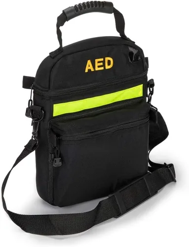 Bolsa de primeros auxilios AED Medical 1st Aid Vacía Rescate Desfibrilador Bolsas de primeros auxilios para protección sanitaria crítica de Negro