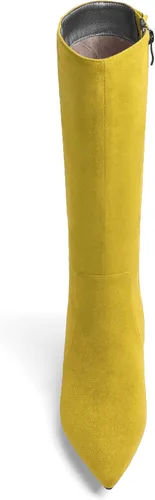 Miniatura 3 de MOVINSTEPS Botas de tacón bajo grueso con cremallera y puntera puntiaguda para mujer, de 2.0 in