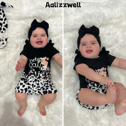 Miniatura 23 de Aalizzwell Conjunto de pantalones cortos para bebé recién nacido para el verano
