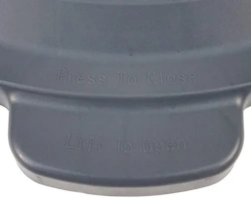 Miniatura 4 de Kratos - Tapa superior plana redonda para bote de basura de 32 galones, modelo central 576-A22, gris