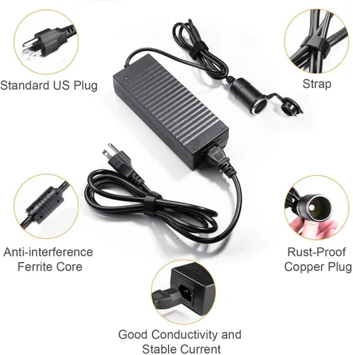 Miniatura 5 de AstroAI Inflador de neumáticos inalámbrico y convertidor AstroAI de CA a CC 10A/120W/7.78FT