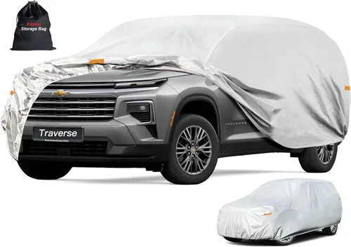 Miniatura 68 de Kayme - Cubierta completa impermeable de 6 capas para automóvil, apta para todo clima, protección para exteriores contra lluvia, rayos ultravioleta