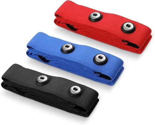 Miniatura 7 de COOSPO Correa de repuesto para monitor de frecuencia cardíaca, correa suave compatible con Wahoo Tickr/Polar H7/Garmin HRM-Dual/moofit/XOSS/Power