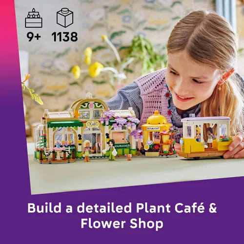 Miniatura 2 de LEGO Friends Café de Plantas y Tienda de Flores Juego de Construcción para Juguete de Imitación - Juego de Construcción con 4 Minimuñecas y Juguete