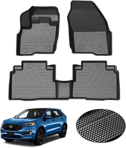 Miniatura 20 de KUST Alfombrillas de suelo personalizadas para Nissan Titan 2017-2024/Nissan Titan XD Crew Cab 2016-2024