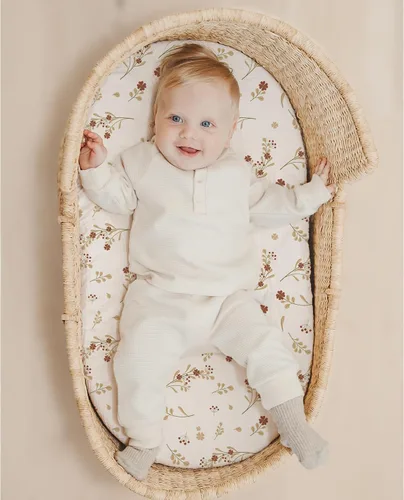 Miniatura 2 de Konssy Sábanas de muselina para cuna de bebé para niña y niño, paquete de 2, sábanas ajustadas transpirables para colchón de cuna de bebé, aptas