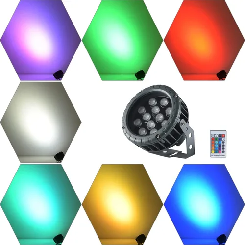 Miniatura 4 de Luces LED para lavadora de pared de 48 W, RGB 5000 K luz diurna que cambia de color con control remoto, barra de luz LED impermeable IP65