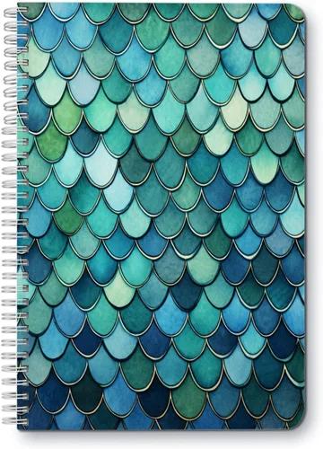 Miniatura 10 de Cuaderno de espiral, doble alambre en espiral, diario de composición escolar, suministros para la escuela y la oficina, 100 páginas, 5.71 x 8.26